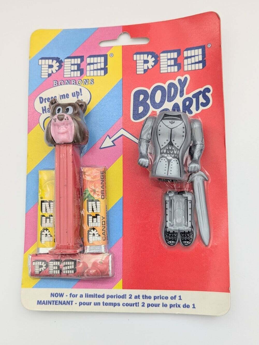 UNOPENED PACKAGE PEZ Tom & Jerry Spike Bulldog Candy Dispenser w/Body Parts